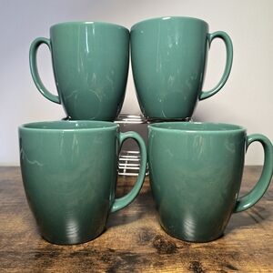Corelle Hunter Forest Green Ceramic Mug Set Of 4